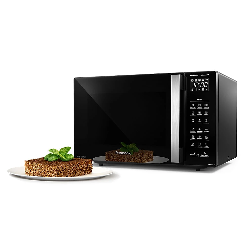 Miniatura Microondas Panasonic Com SmartSense e Dupla Refeição 30L Preto - NN-GT68LBRU 110v