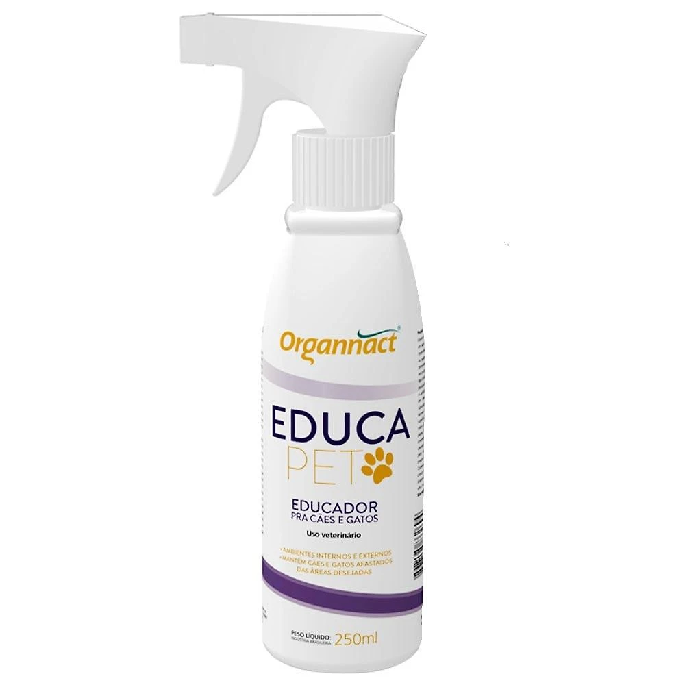 Educador Organnact Educa Pet Spray para Cães e Gatos - 250 mL