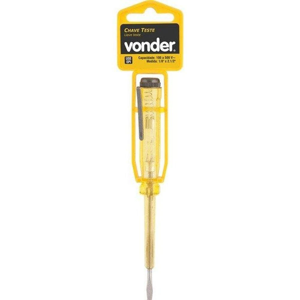 Chave Teste Encartelada 1/8" X 2.1/2" - Vonder