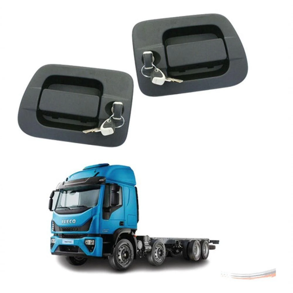 Par Maçanetas Externas C/ Chave Iveco Stralis Tector Após 11 [f103]