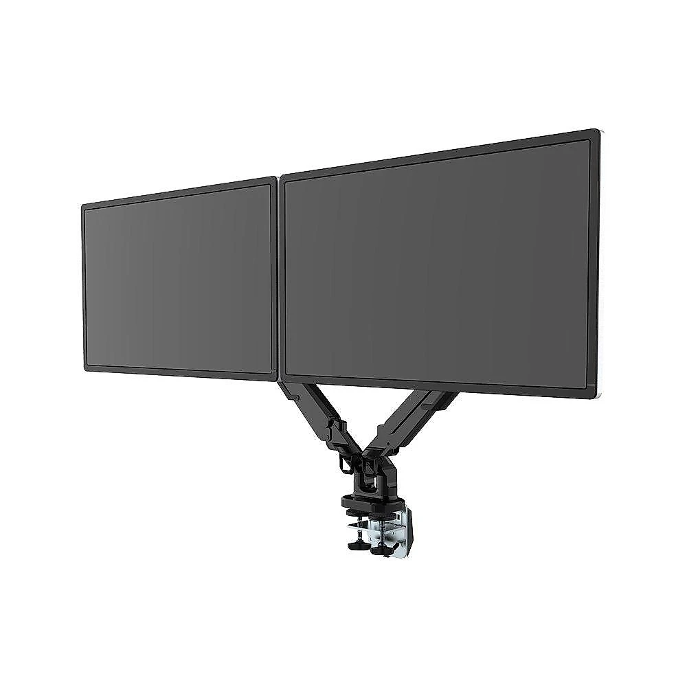 Suporte de Mesa Articulado para 2 Monitores de 17" a 32" FlexiSpot MA8D2, Ajustes com Pistão a Gás, VESA, Preto - MA8D2B