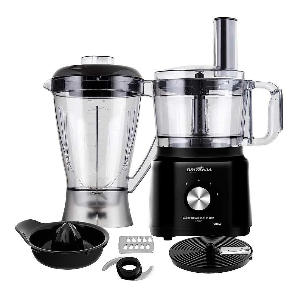 Multiprocessador Britânia All In One 900W Preto 110V