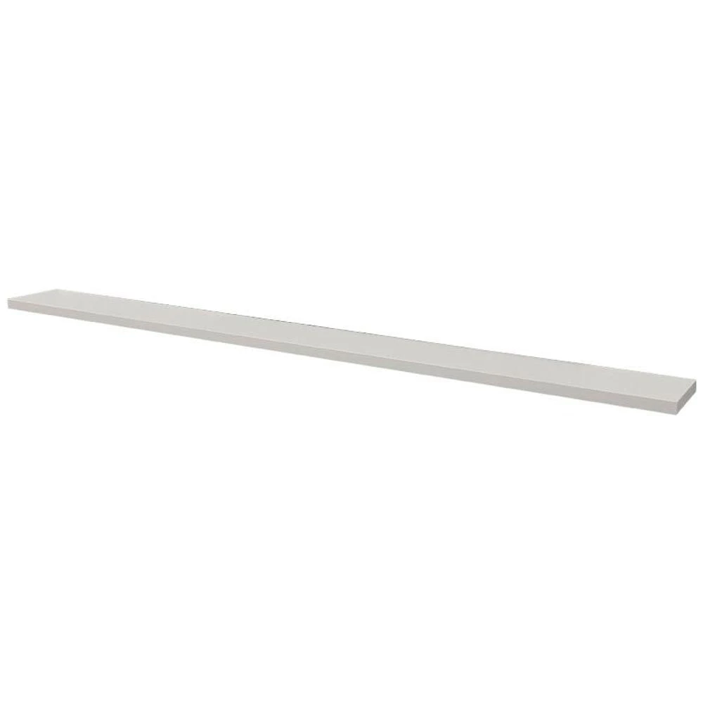 Prateleira Crie Fácil 80X10CM MDP Fixação Embutir Invisível Organizador Moderno Branco Mercado