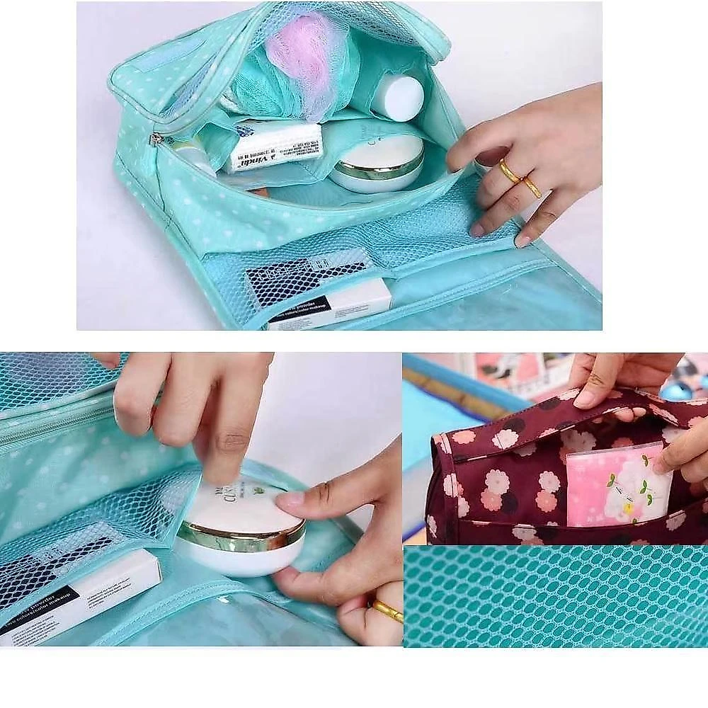 Frasqueira Necessaire Bolsa De Viagem Cabide Organizador Cosmeticos Maquiagem Maleta Com Gancho Academia