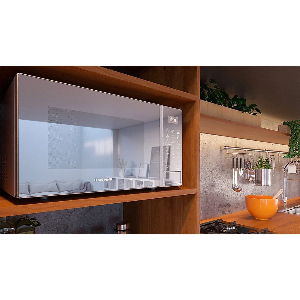 Micro-ondas Brastemp 32 Litros 18 Receitas Pré-Programadas BMS46AR Inox - 110V