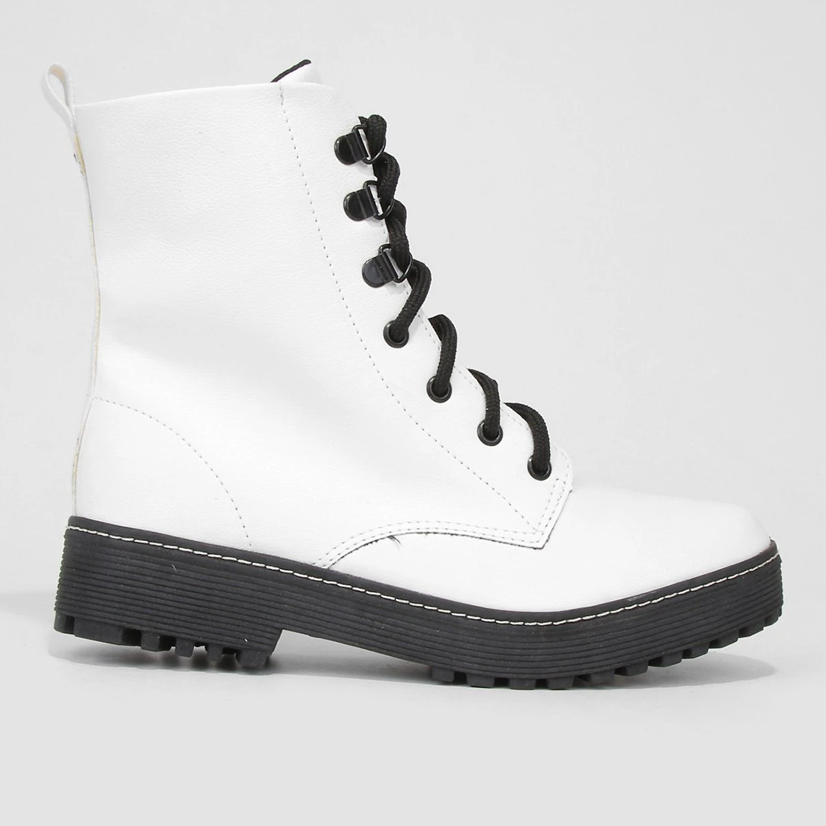 Bota Coturno Look Fashion Tratorada Feminina