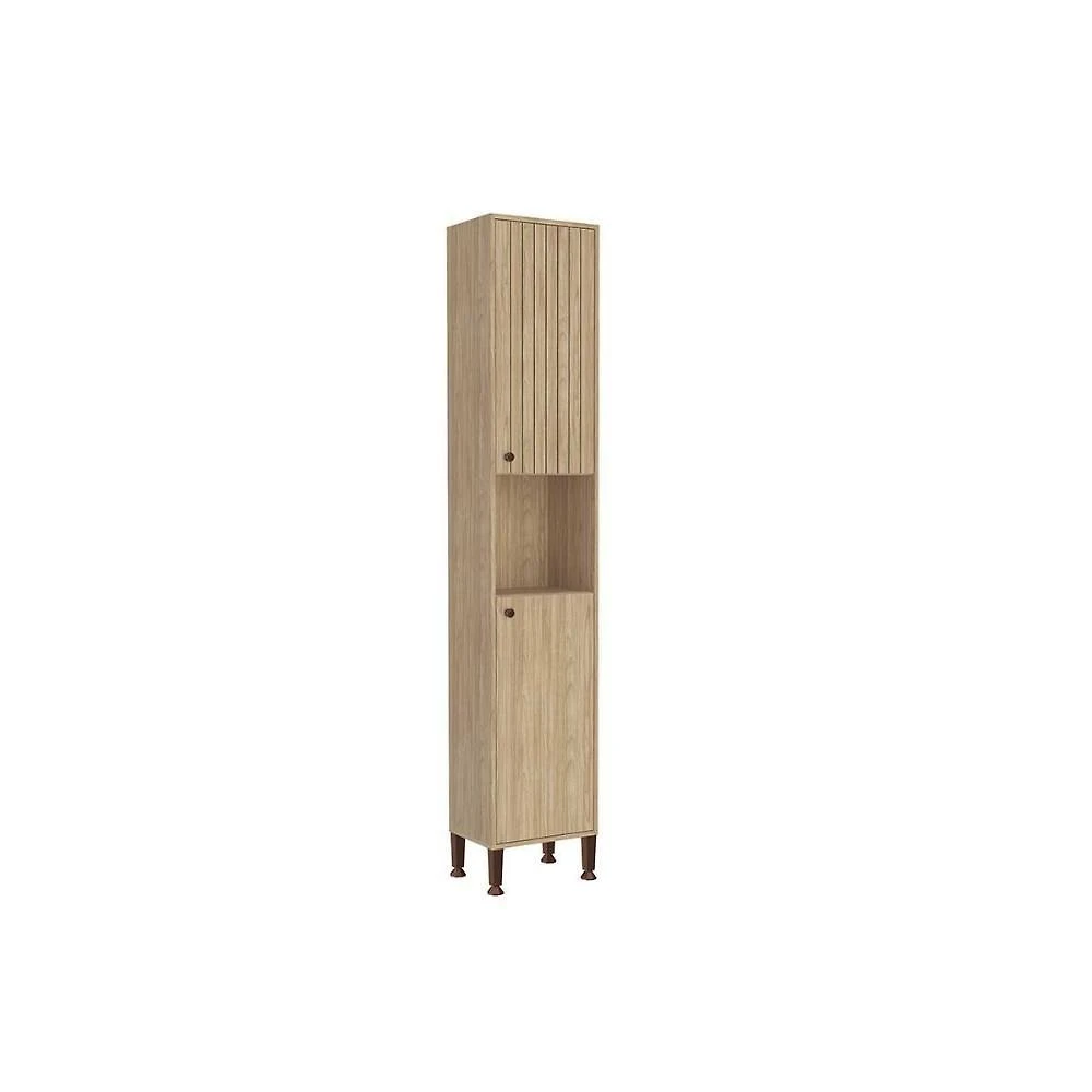 Paneleiro de Cozinha Torino 2 Portas 4 Prateleiras MDP 40CM Mel Movelbento