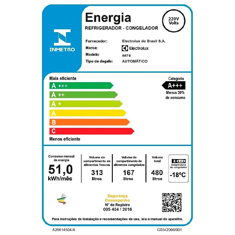 Geladeira Electrolux Efficient Frost Free French Door 480 Litros - IM7S Inox Look - 110V