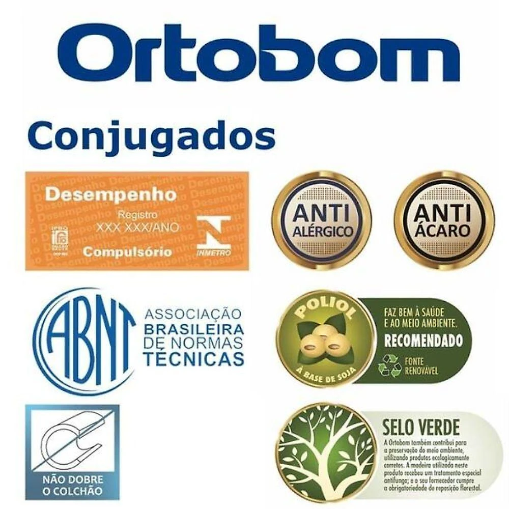 Conjugado Solteiro Spring 88x188x43cm - 1050315762 - Ortobom