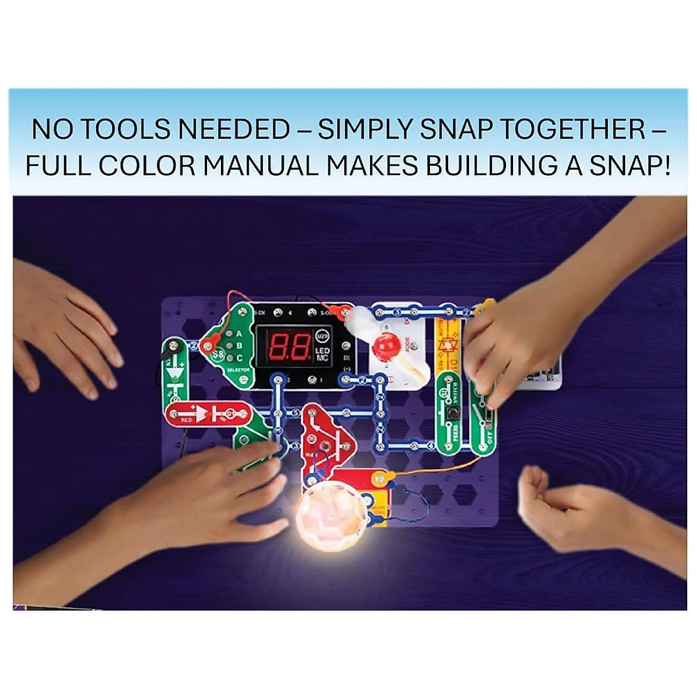 Snap Circuits Arcade – Kit Educacional de Eletrônica com Mais de 200 Projetos e 20 Jogos Interativos para Crianças a Partir de 8 Anos