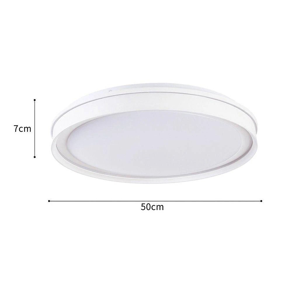 Plafon LED Glyner 90034 50cm Dimerizável Branco Bivolt Nordecor Iluminação