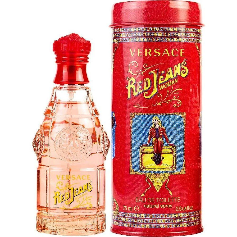 Perfume Feminino Red Jeans Gianni Versace Eau De Toilette Spray 75 Ml (nova Embalagem)