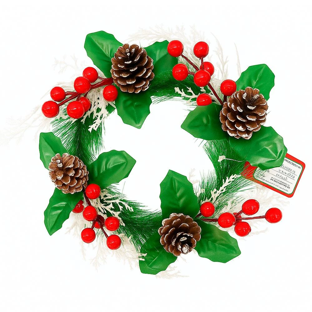 Guirlanda Pinhas 20cm Cazza Verde