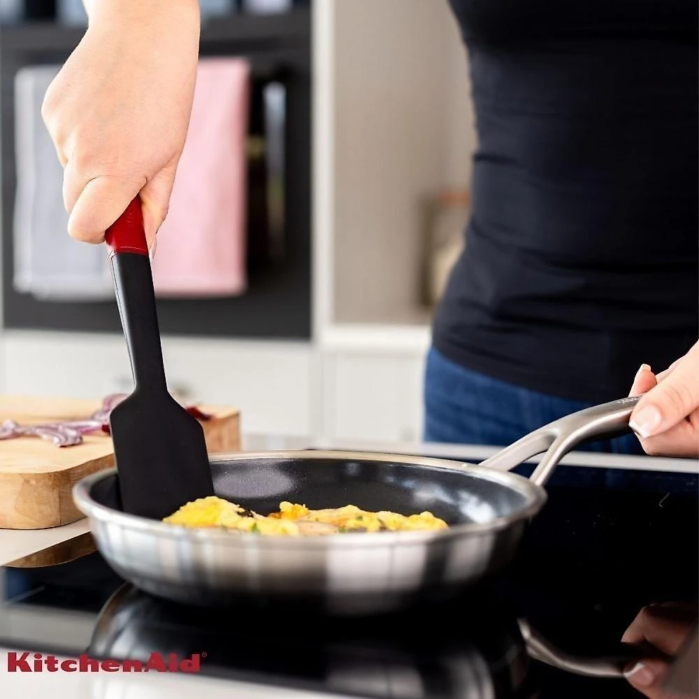 Jogo Espátula Pão Duro Clássica Silicone Vermelha Kitchenaid
