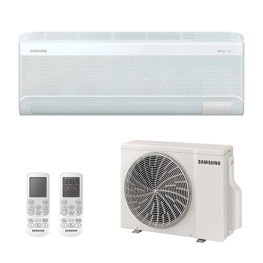 Ar-Condicionado Split Inverter 12000 BTUs Samsung WindFree AI Pro Wi-Fi High Wall Só Frio AR60H12D1AWNAZ/AR60H12D1AWXAZ 220V