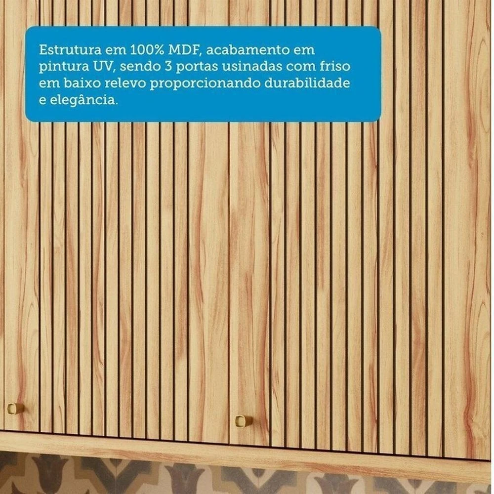 Cozinha Modulada Compacta 270cm 4 Peças 10 Portas com Tampo 100% MDF Noruega Fresada Espresso Móveis Amêndoa/Chumbo