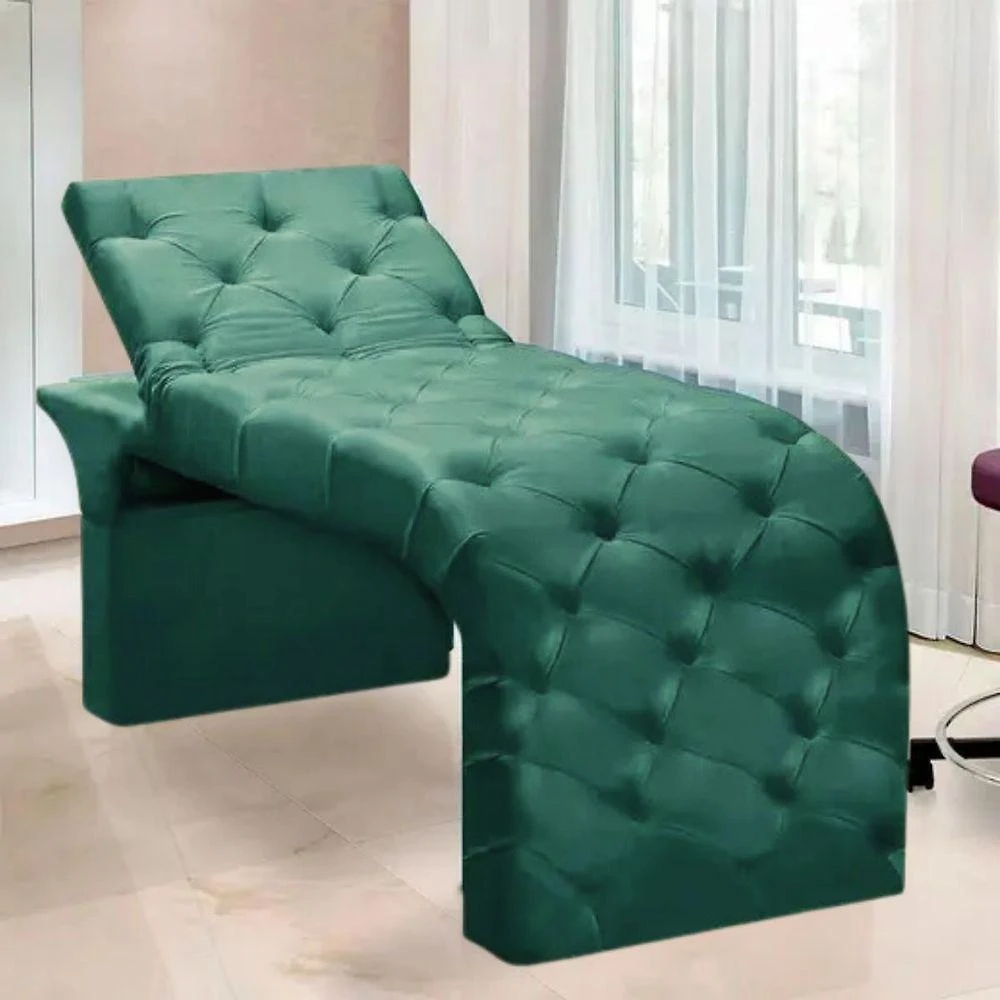 Maca Estofada Estética Cílios Regulável Spa Suede Eloísa Verde