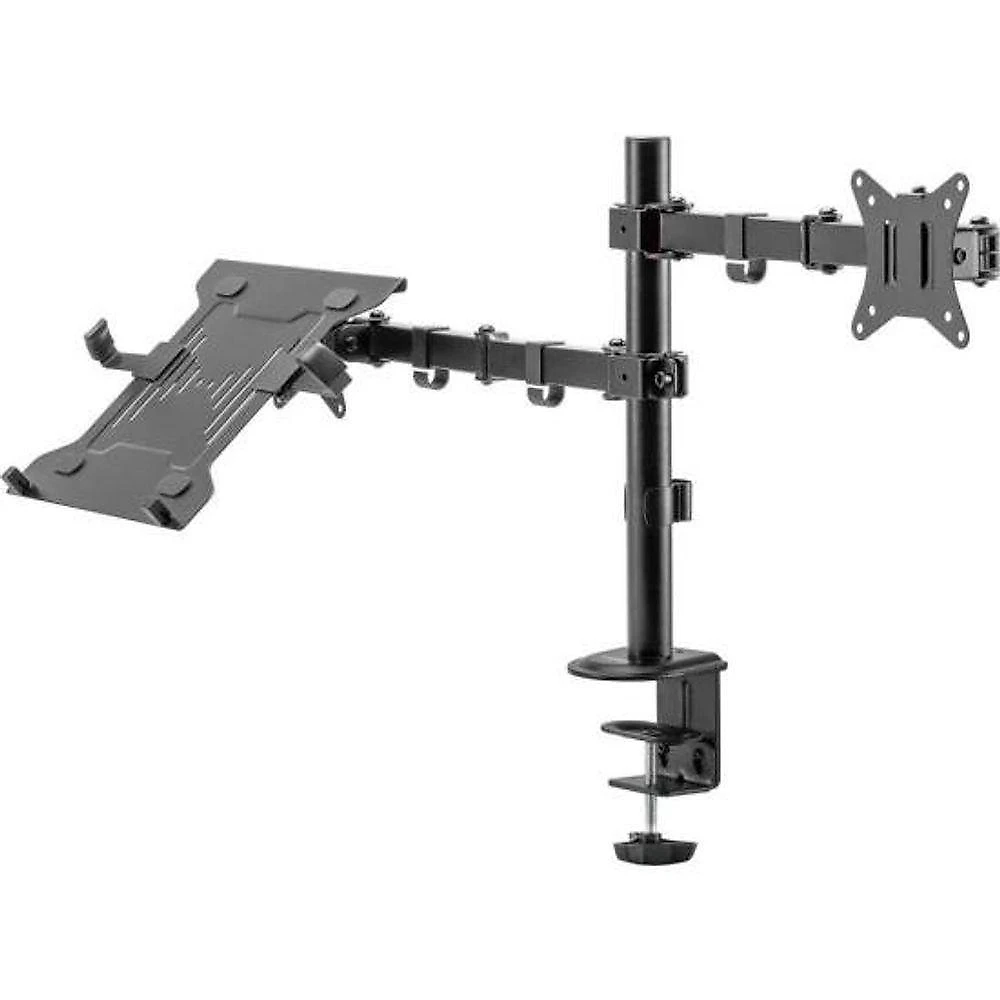 Suporte Articulado para Monitor e Notebook FK 485S para Telas 17" a 32" com Ajuste Ergonômico Preto