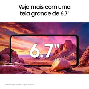Miniatura Celular Samsung Galaxy A06 Tela 6.7" 128GB 4G Processador Octa-Core, Câmera Traseira de 50MP e Selfie de 8MP Branco