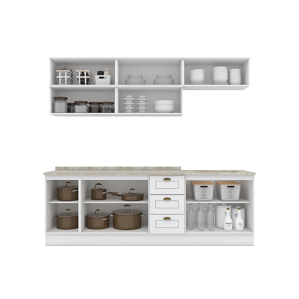 Cozinha Compacta 08 Peças Amy Casa 812 Branco HP