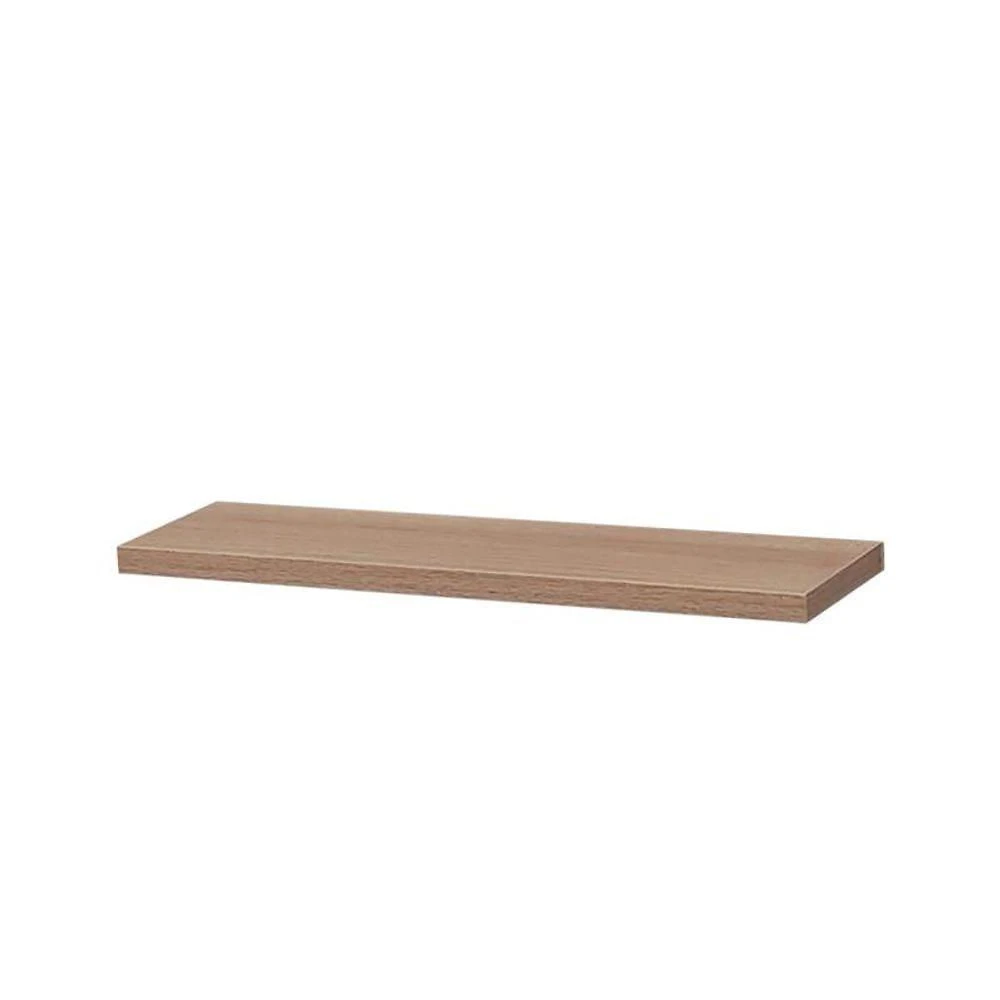 Prateleira Crie Fácil 40x20CM MDP Fixação Embutir Invisível Organizador Sala Bege Mercado