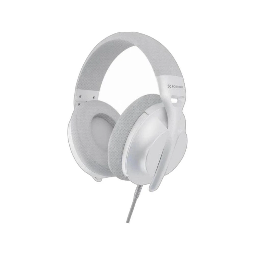 Headset Fortrek Wise USB 7.1 Virtual com Microfone Retrátil Branco