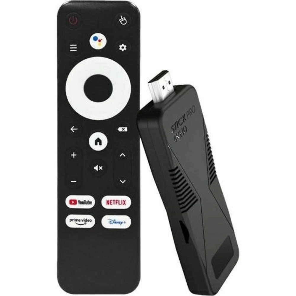 Smart Box TV 4K Proeletronic Stickpro ProSK-1000 Android 10 com Wi-Fi dual-band e Bluetooth Preto