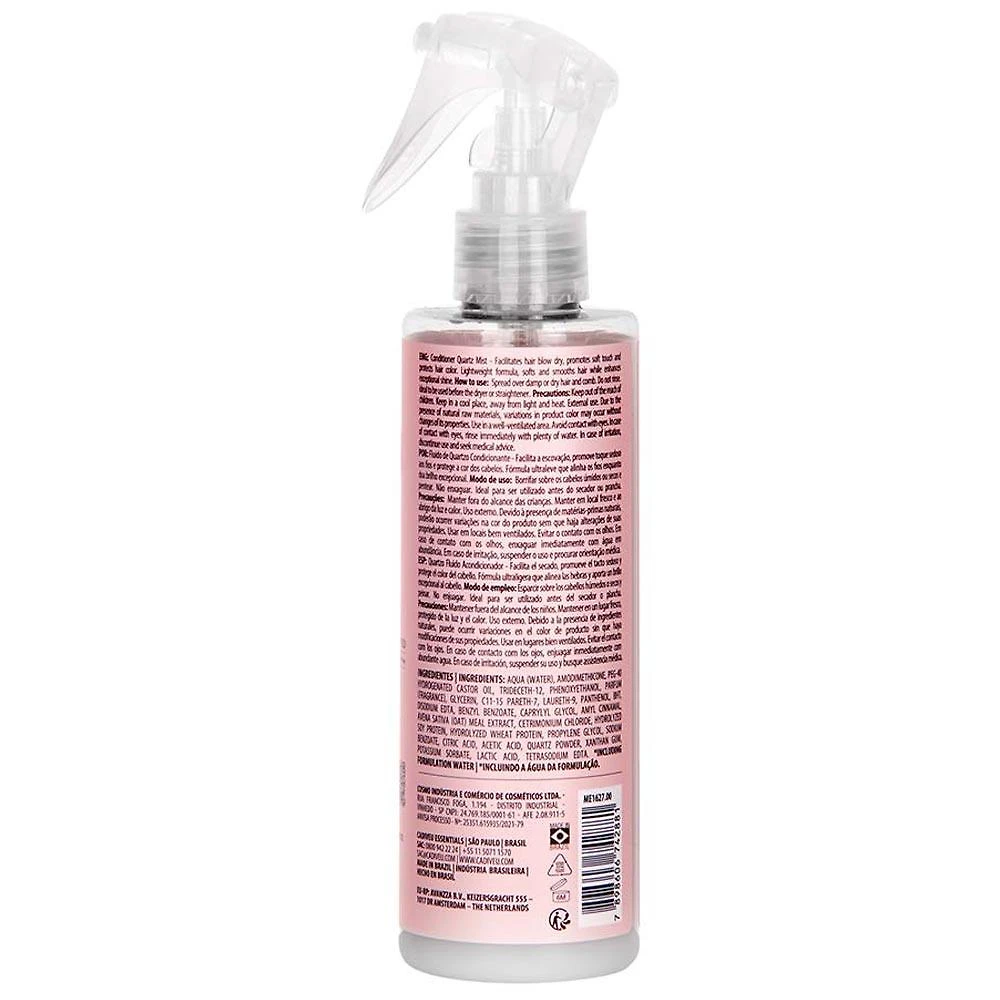 Cadiveu essentials quartzo shine leave-in fluido condicionante
