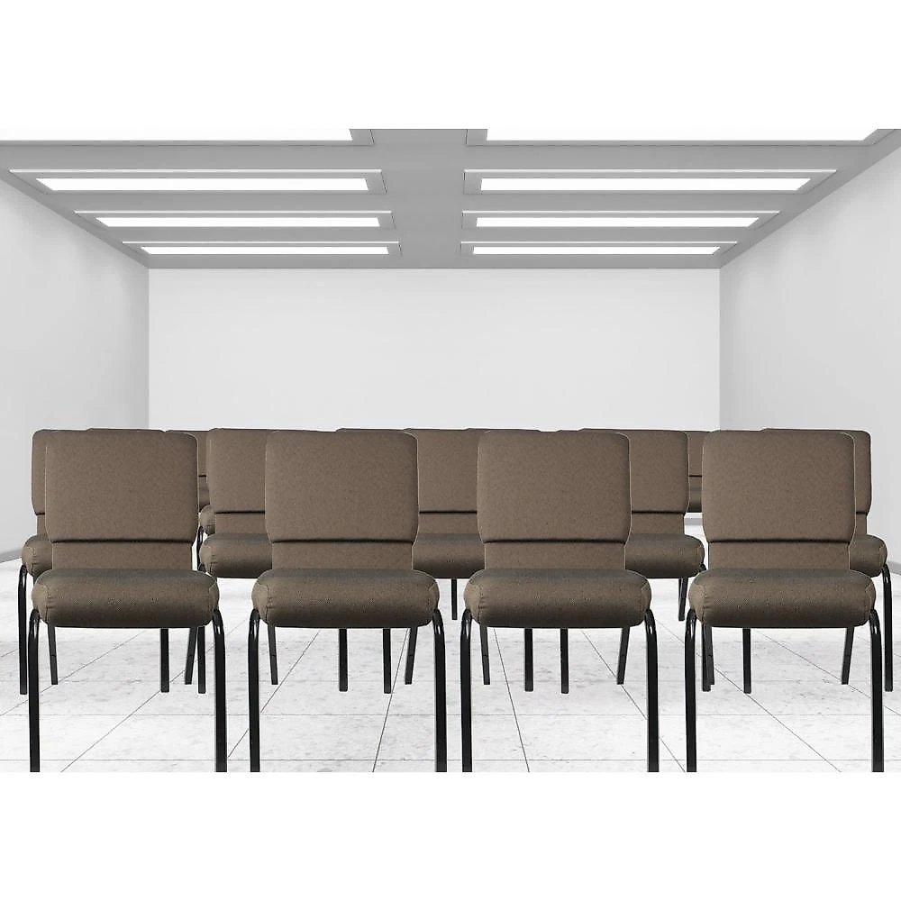 Cadeira Escritório Empilhável para Igrejas Auditórios Hotel Fixa Cadeira Escritório Empilhável para Igrejas Auditórios Church Marrom