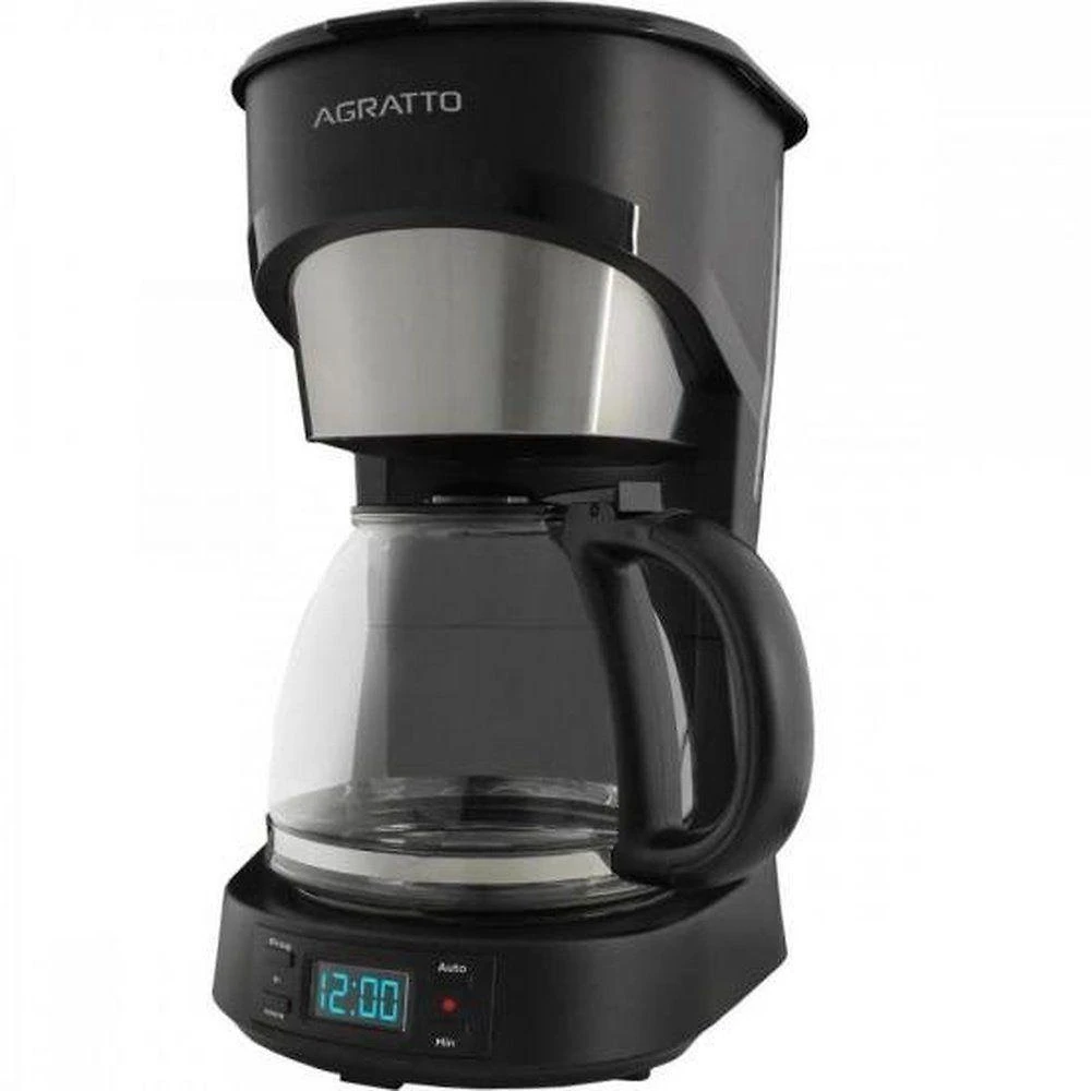 Cafeteira Elétrica Programável Agratto Aroma em Plástico 38 Xícaras Preta 220V