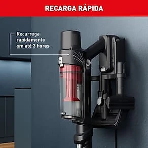 Aspirador de Pó Vertical Sem Fio Arno X-PERT 7.60 RH6A 2 em 1 140W LED Autonomia 45 Minutos Bivolt