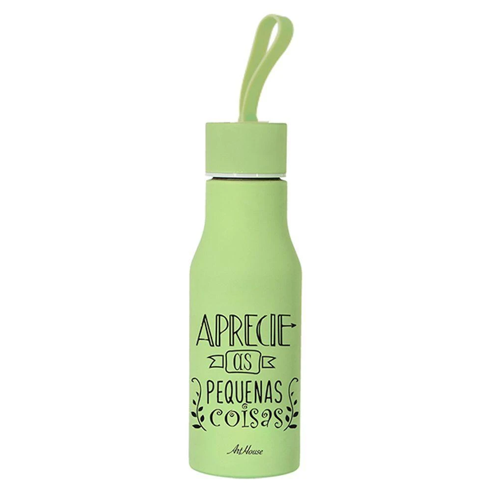 Garrafa Inox 460Ml Com Frase - Art Brink