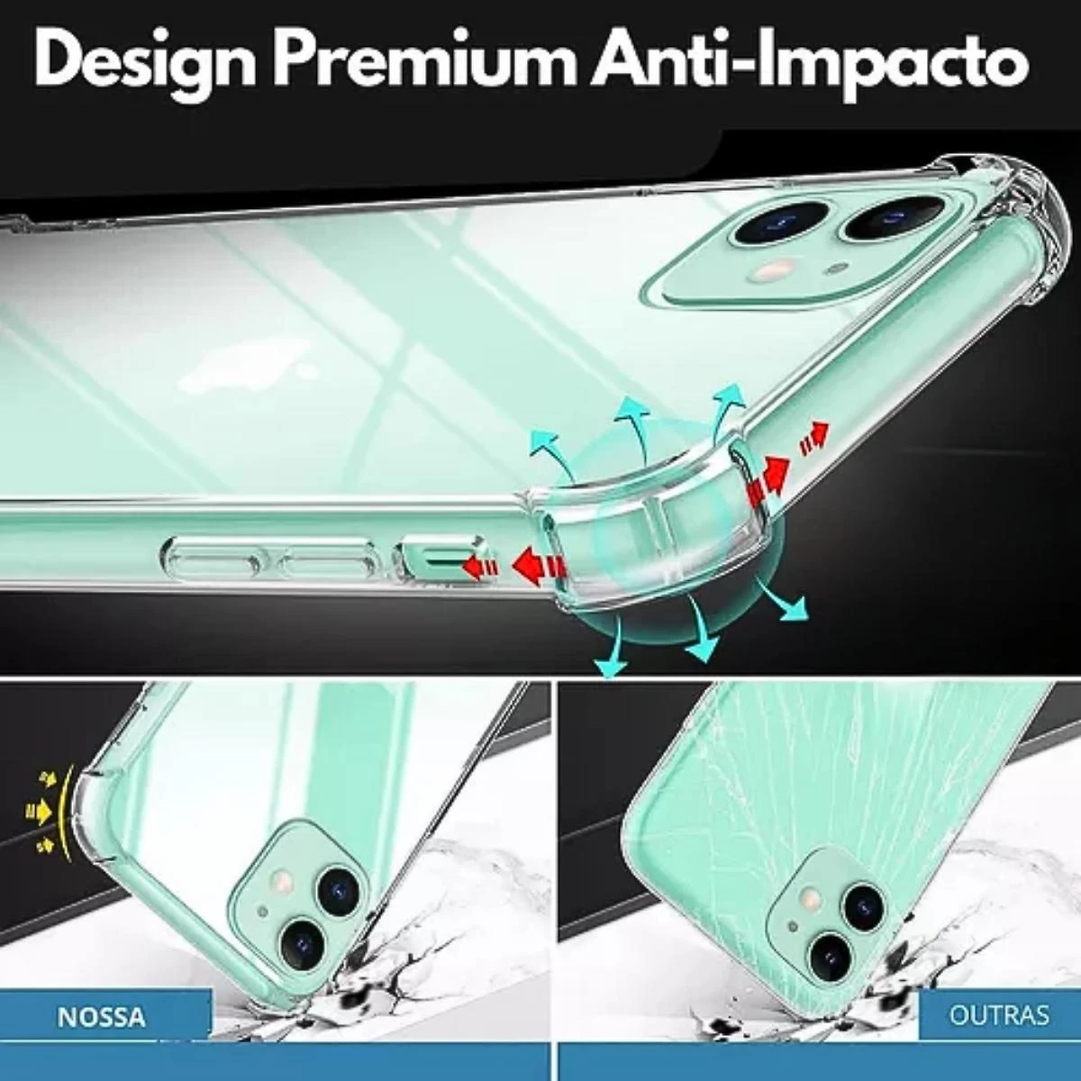 Miniatura Capa Capinha Antishock Moto G55