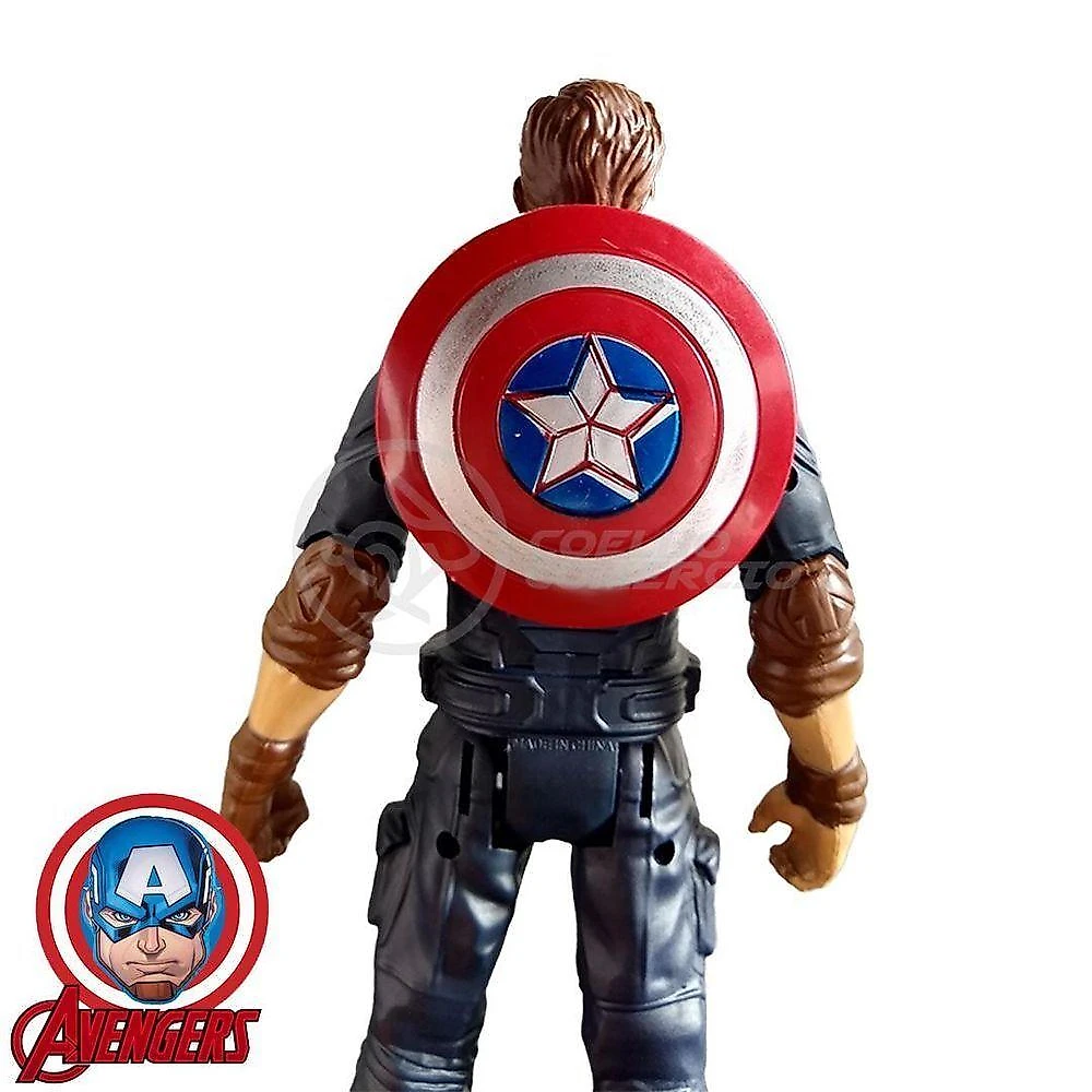 Boneco Action Figure Vingadores Capitão America 29Cm