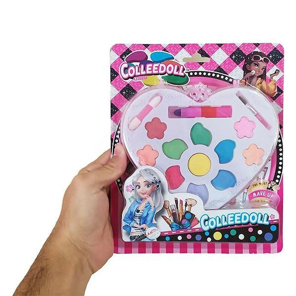 Estojo Maquiagem Infantil Crianças Coração Paleta 11 Nº3