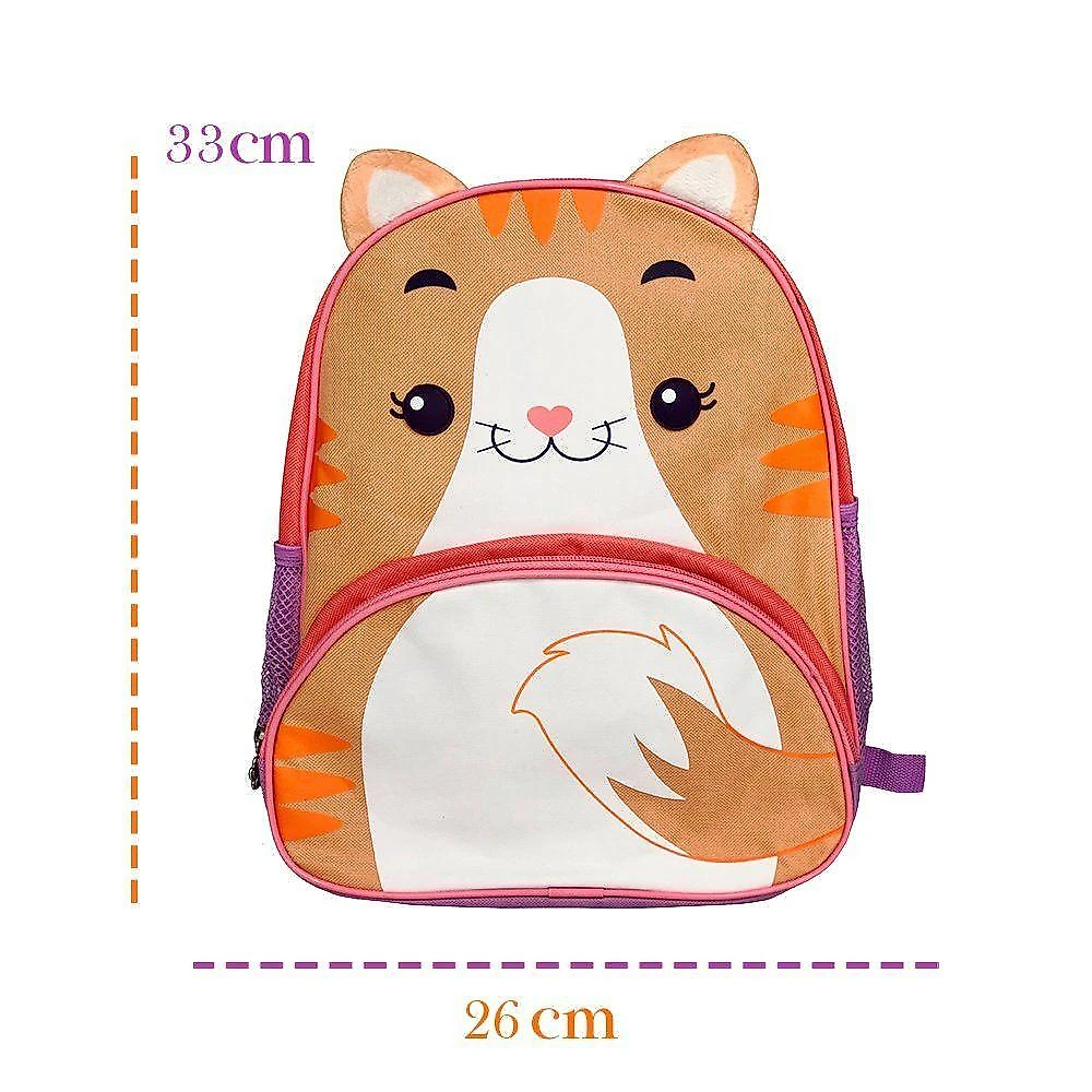Mochila Infantil Alças Gato 17 Litros Confortável Divertida