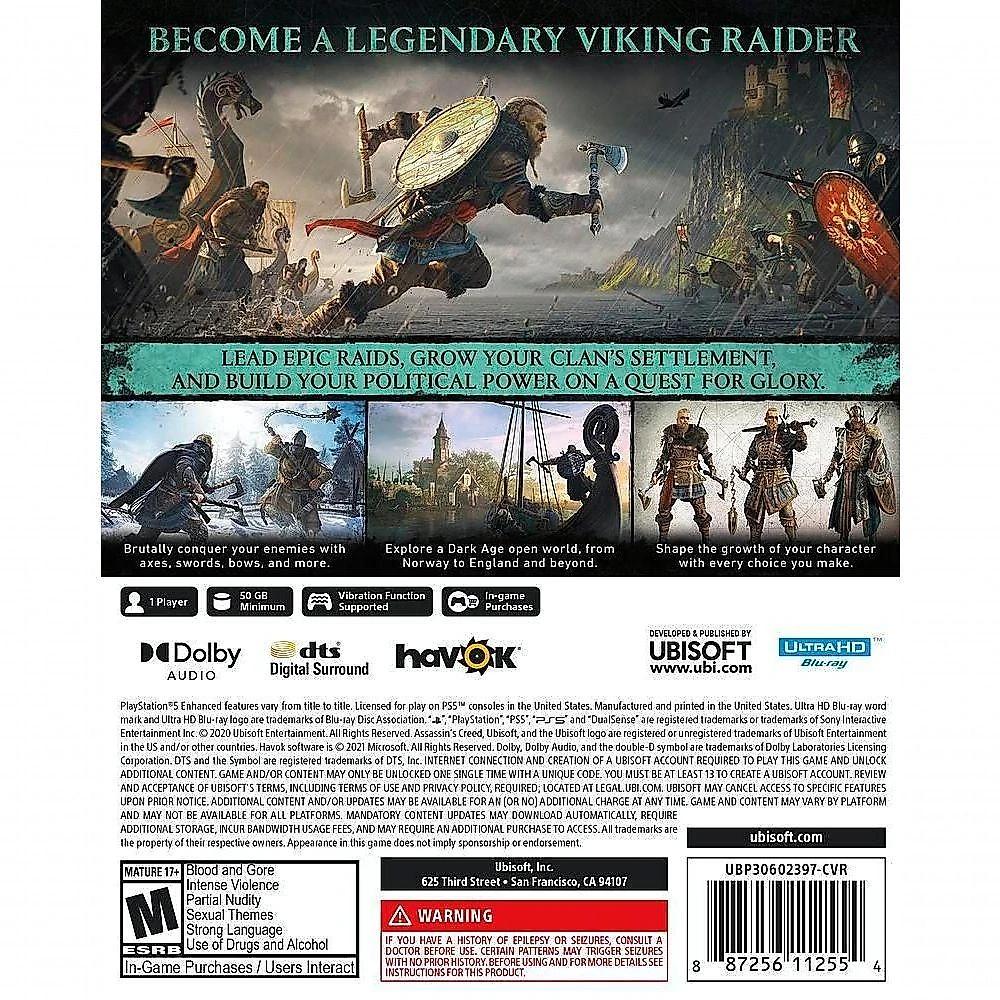 Jogo Assassin's Creed Valhalla Edição Standard PS5
