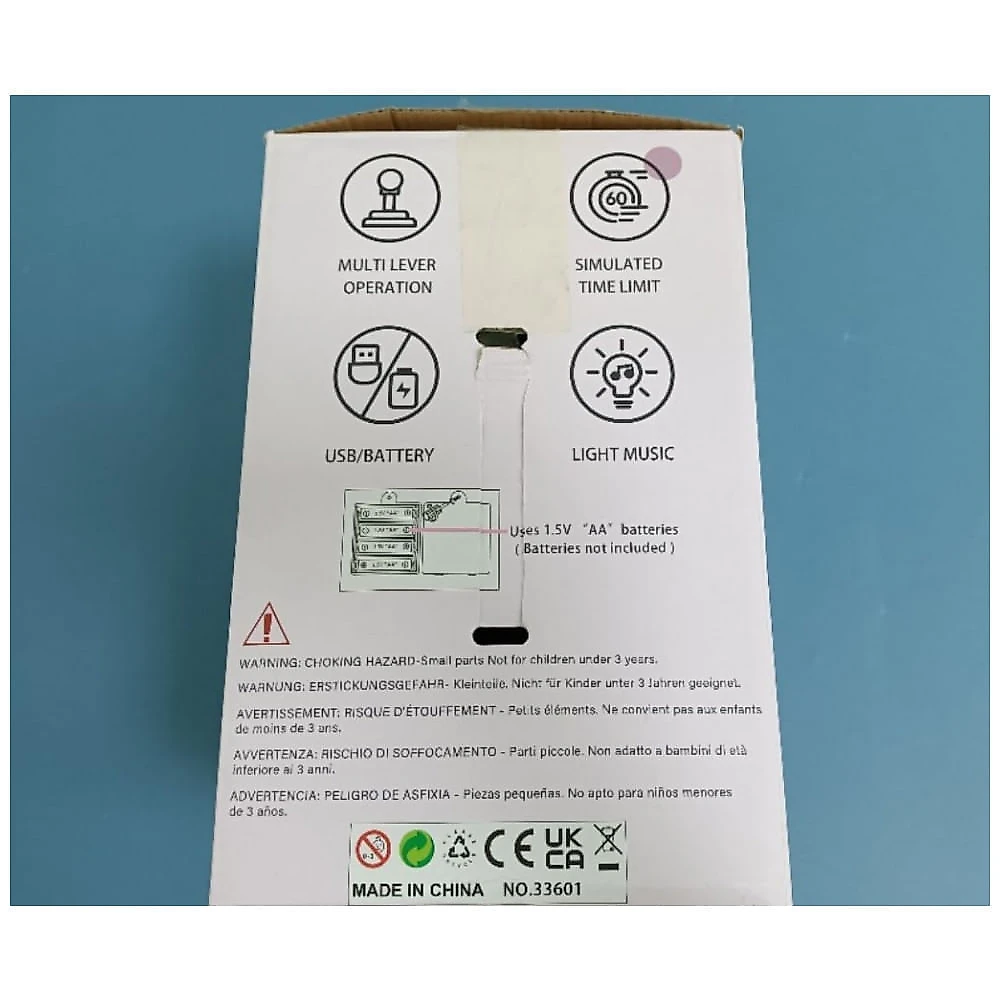 Máquina de Garra Mini Arcade CWLAKON Roxa com Som, Luzes e Desafio de 60 Segundos