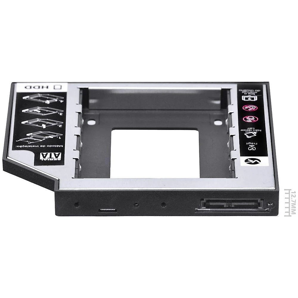 Adaptador Caddy Para Hd Ou Ssd Gaveta Dvd Notebook Sata