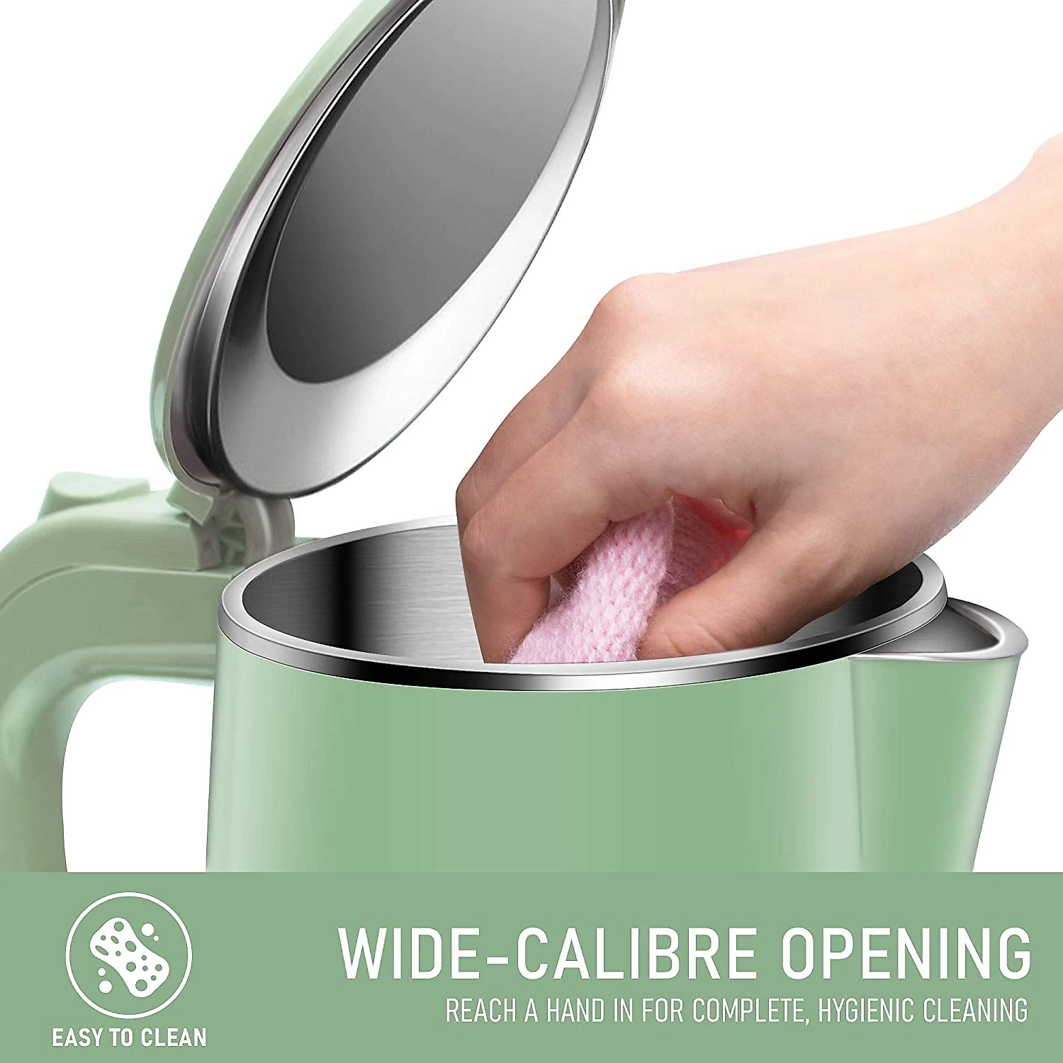 COOKTRON Chaleira Elétrica 17L com Desligamento Automático e P roteção de Fervura 110V1500W Verde