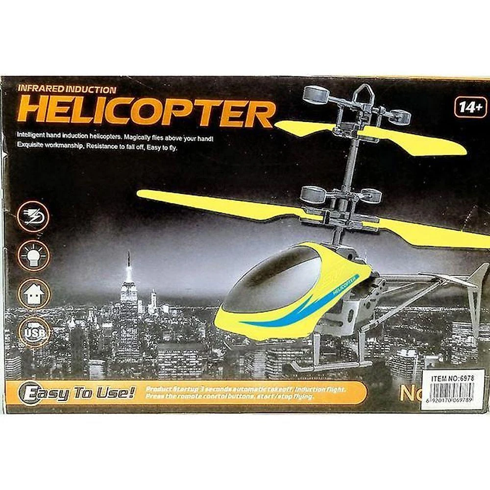 Helicóptero Drone Voa Com Luz E Aproximação Infravermelha