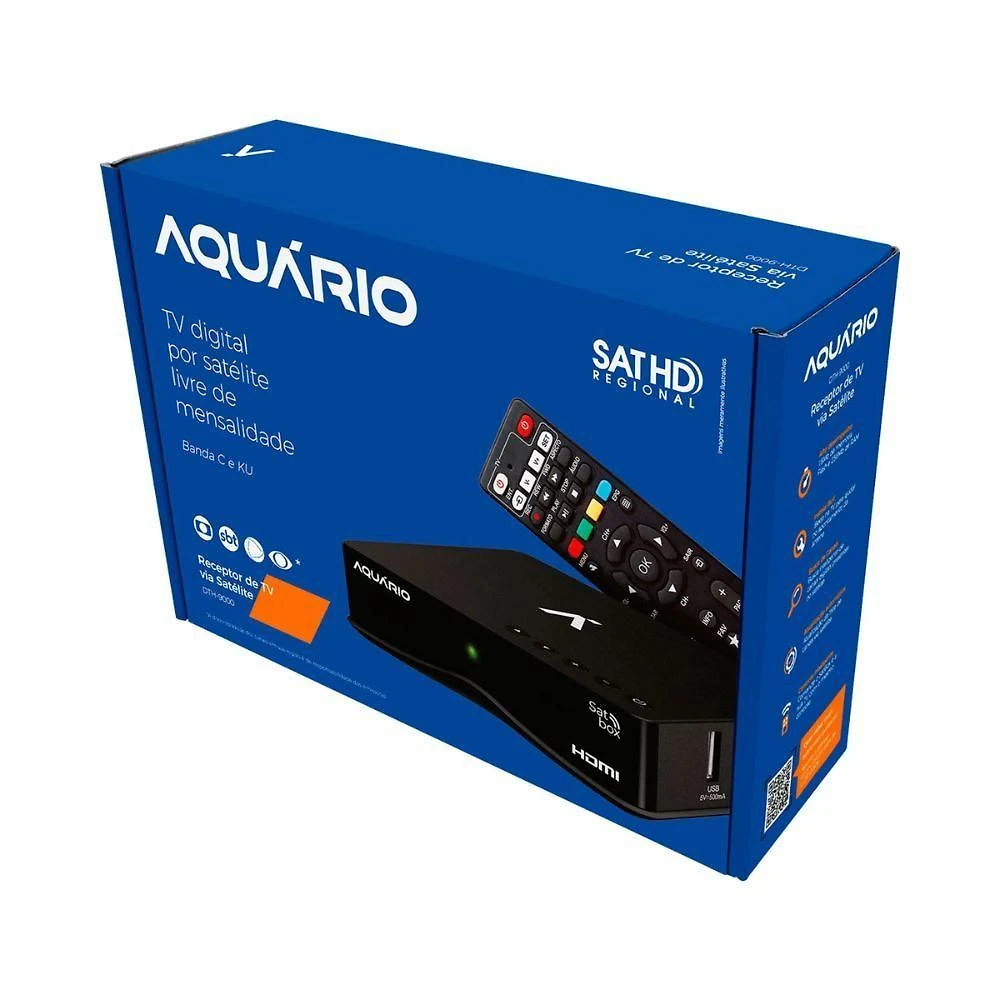 Miniatura Receptor De Tv Aquario Dth-9000 Via Satelite Satbox