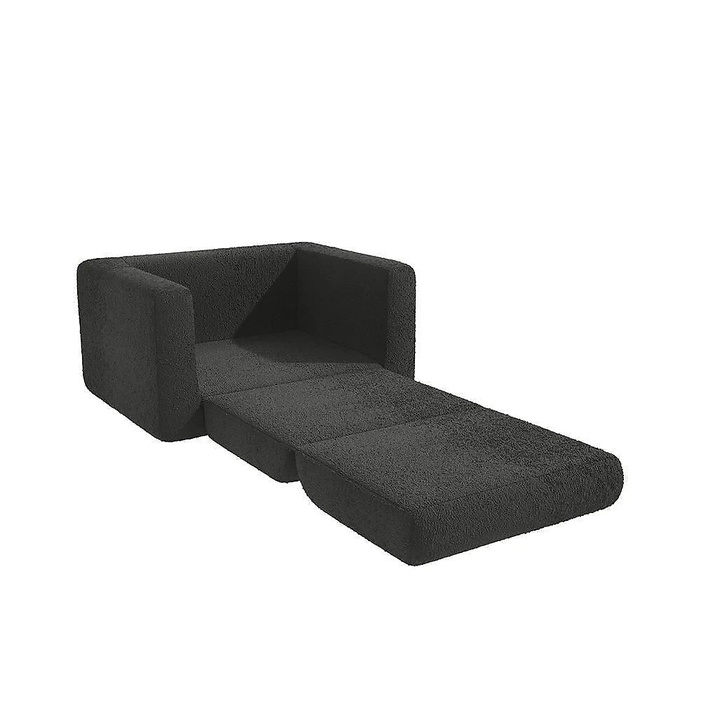 Mini Poltrona Pet Dobrável Kappesberg POL033-A061 para Porte Médio Bouclé Chumbo 1 Unidade