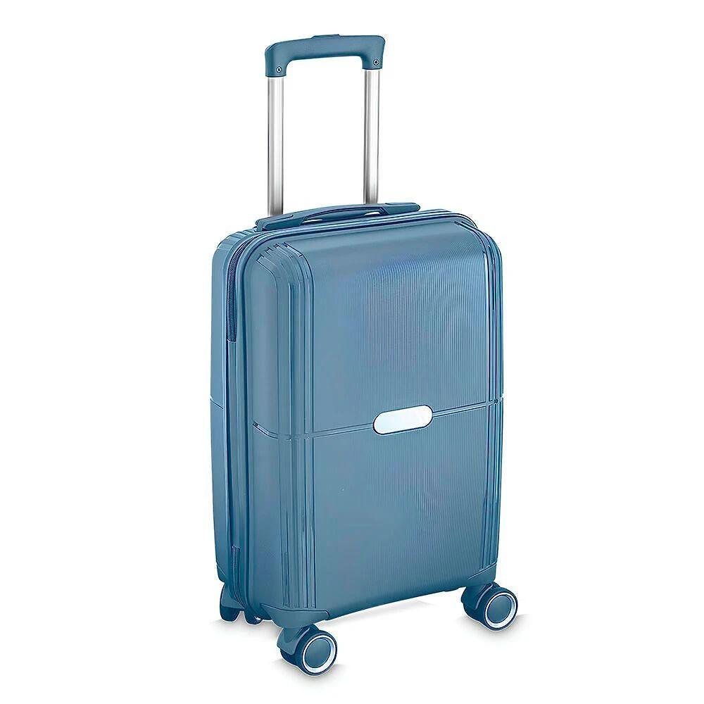 Mala De Bordo Executiva Compacta 34l Cadeado Com Segredo Para Viagem Azul