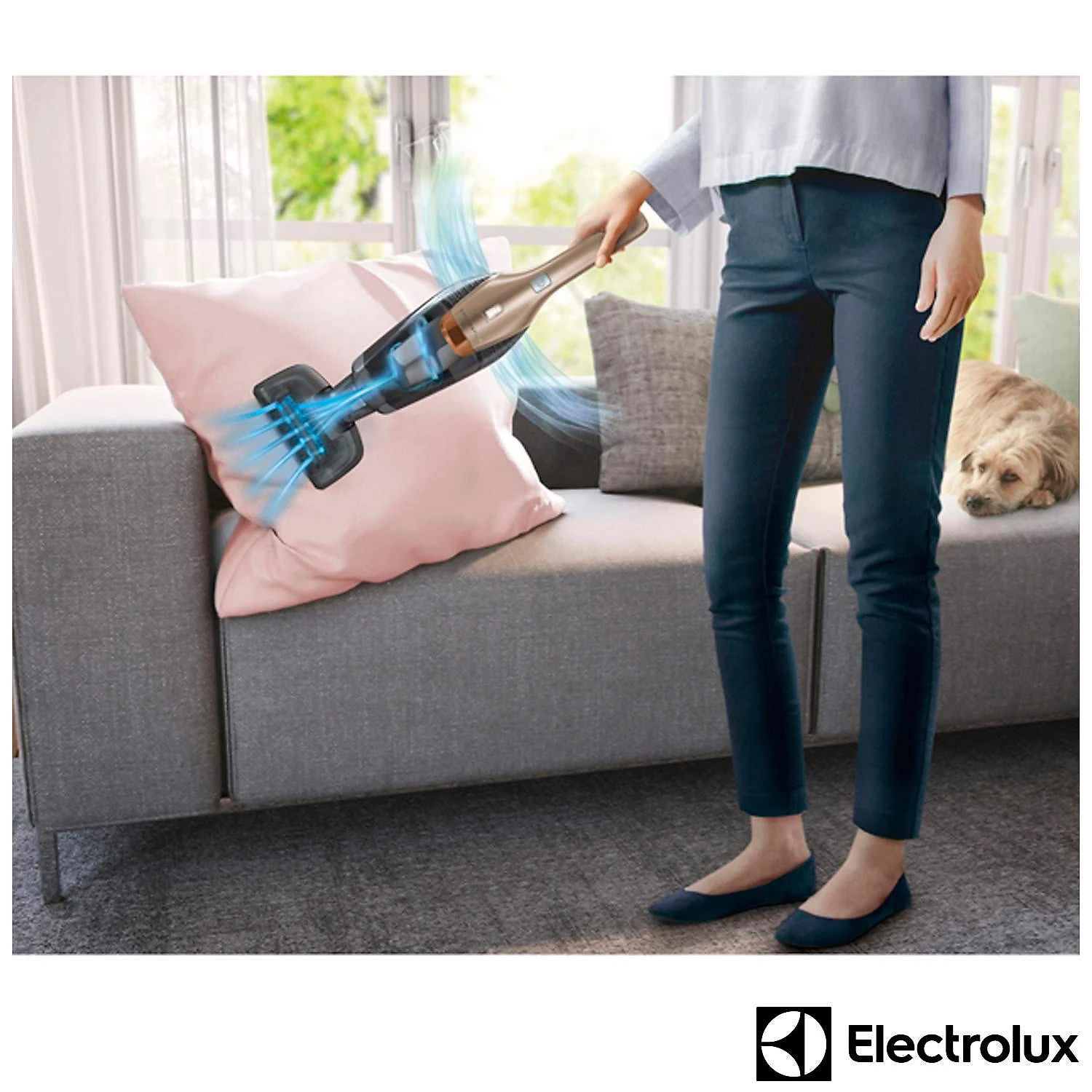 Aspirador de Pó Vertical Ergorapido 2 em 1 Dourado Electrolux (ERG26) Bivolt