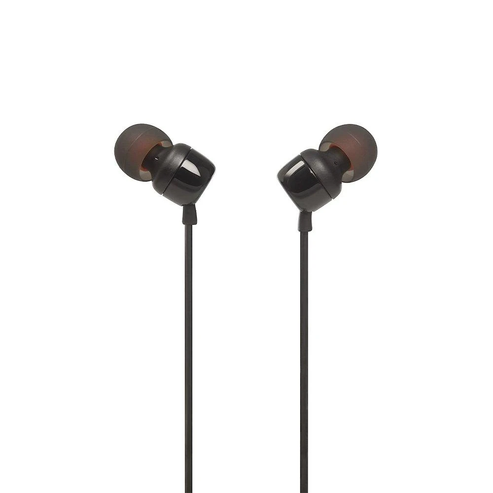 Fone de Ouvido Intra-auricular JBL Tune 110, com Fio, com Microfone, Preto - JBLT110BLKE