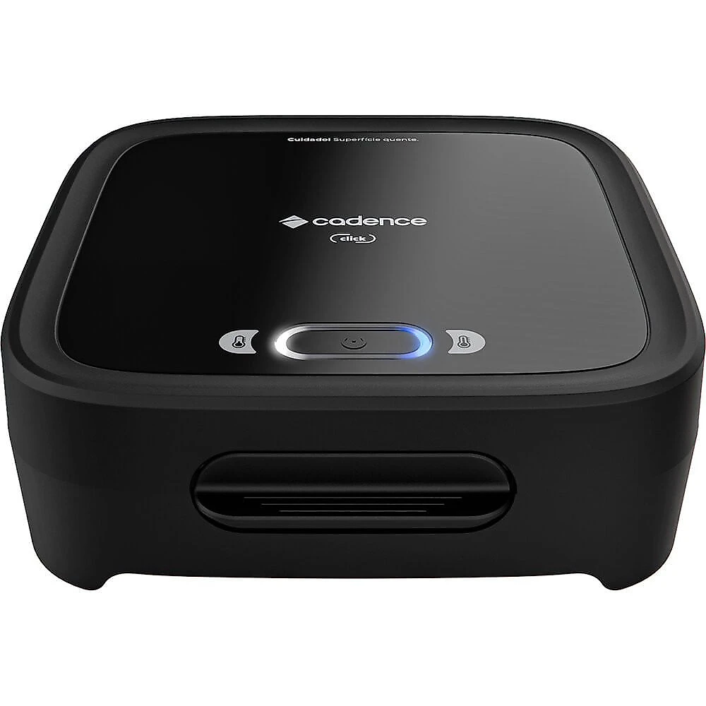 Grill Sanduicheira SAN400 Quadrada com Sistema de Fechamento Click Cadence Preto - 110V