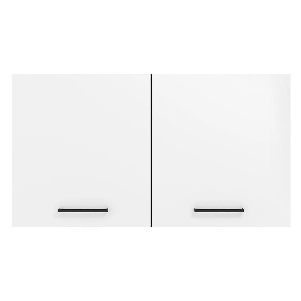 Armário Aéreo Multiuso 120cm 2 Portas Agata Madesa R Rustic/Branco