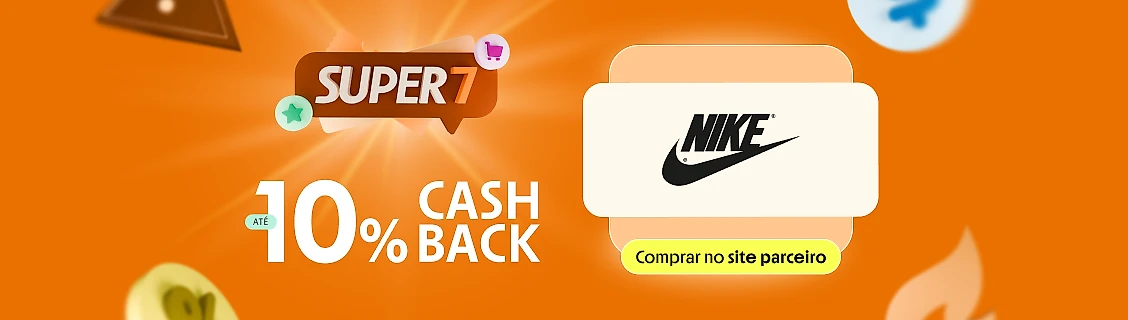 NIKE COM ATÉ 10% DE CASHBACK