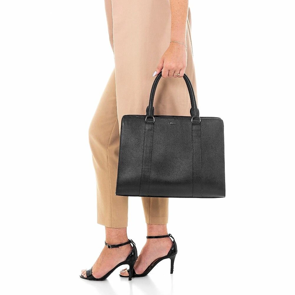 Bolsa de Couro Preto para MacBook, Olivia, Originais iPlace